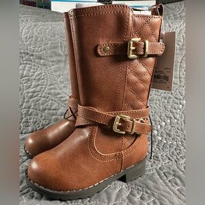 Jumping Bean Toddler Girls Hellan Cognac Riding Boots NWT Size 6T